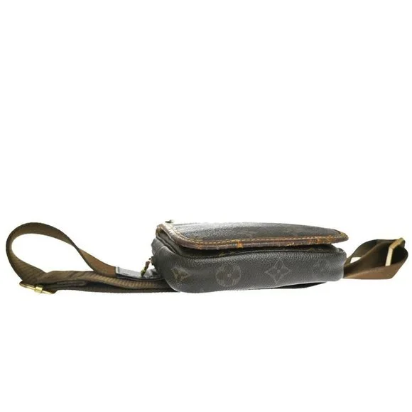 LOUIS VUITTON Bum Bag Bosphore Waist Pouch Monogram Leather Brown